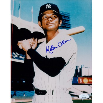 Matty Alou New York Yankees Signed 8x10 Glossy Photo JSA Authenticated