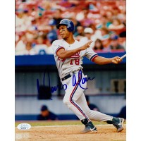 Moises Alou Montreal Expos Signed 8x10 Glossy Photo JSA Authenticated