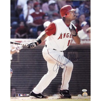 Garret Anderson Los Angeles Angels Signed 16x20 Glossy Photo JSA Auth Scratched