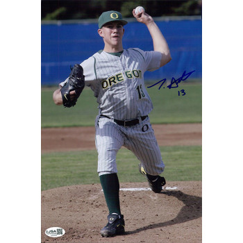 Tyler Anderson Oregon Ducks Signed 8x12 Glossy Photo JSA Authenticated