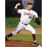 Mark Appel Stanford Cardinal Signed 11x14 Glossy Photo JSA Authenticated