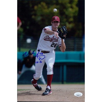 Mark Appel Stanford Cardinal Signed 8x12 Glossy Photo JSA Authenticated Mark Appel Stanford Cardinal Signed 8x12 Glossy Photo JSA Authenticated