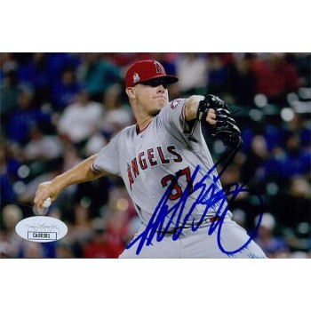 Andrew Bailey Los Angeles Angels Signed 4x6 Glossy Photo JSA Authentic Smudged