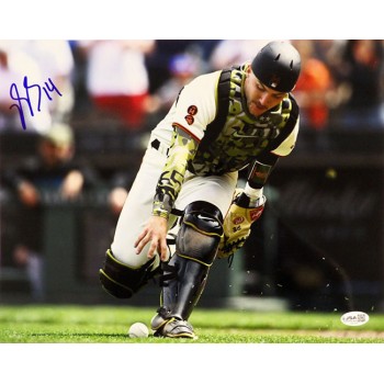 Patrick Bailey San Francisco Giants Signed 11x14 Glossy Photo JSA Authenticated