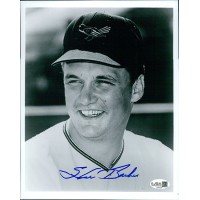 Steve Barber Baltimore Orioles Signed 8x10 Glossy Photo JSA Authenticated