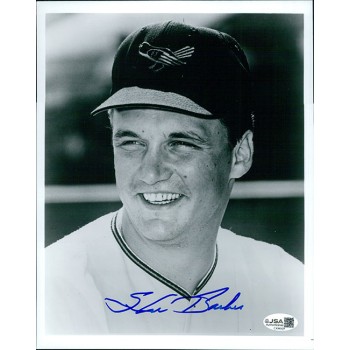 Steve Barber Baltimore Orioles Signed 8x10 Glossy Photo JSA Authenticated