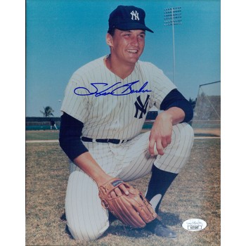 Steve Barber New York Yankees Signed 8x10 Glossy Photo JSA Authenticated