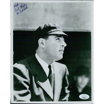 Al Barlick Baseball Umpire Signed 8x10 Glossy Photo JSA Authenticated