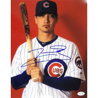Darwin Barney Chicago Cubs Signed 11x14 Glossy Photo JSA Authenticated