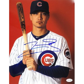 Darwin Barney Chicago Cubs Signed 11x14 Glossy Photo JSA Authenticated