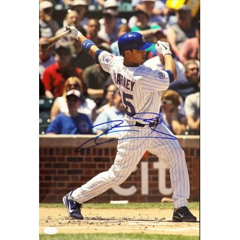 Darwin Barney Chicago Cubs Signed 12x18 Glossy Photo JSA Authenticated