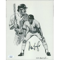 Don Baylor New York Yankees Signed 8x10 LE Lithograph Photo JSA Authenticated
