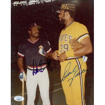 Don Baylor and Dave Parker Signed 8x10 Matte Photo JSA Authenticated