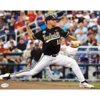 Tyler Beede Vanderbilt Commodores Signed 11x14 Glossy Photo JSA Authenticated