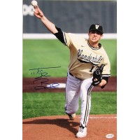 Tyler Beede Vanderbilt Commodores Signed 12x18 Glossy Photo JSA Authenticated
