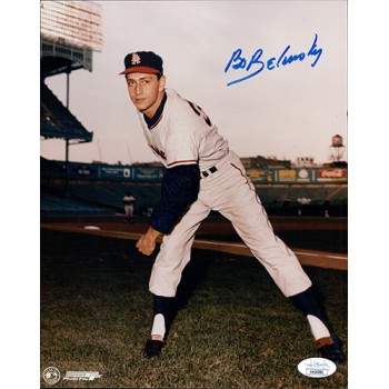 Bo Belinsky Los Angeles Angels Signed 8x10 Glossy Photo JSA Authenticated
