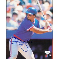 Damon Berryhill Chicago Cubs Signed 8x10 Cardstock Photo JSA Authenticated