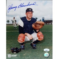 Johnny Blanchard New York Yankees Signed 8x10 Glossy Photo JSA Authenticated