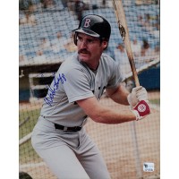 Wade Boggs Boston Red Sox Signed 8x10 Stock Card Photo Global Authenticated