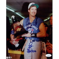 Pat Borders Toronto Blue Jays Signed 8x10 Glossy Photo JSA Authenticated