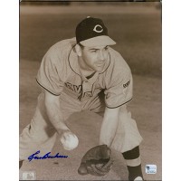 Lou Boudreau Cleveland Indians Signed 8x10 Glossy Photo Global Authenticated