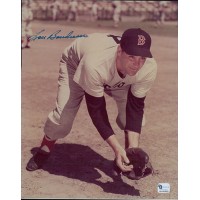 Lou Boudreau Boston Red Sox Signed 8x10 Glossy Photo Global Authenticated