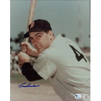 Lou Boudreau Boston Red Sox Signed 8x10 Glossy Photo Global Authenticated