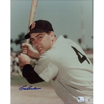 Lou Boudreau Boston Red Sox Signed 8x10 Glossy Photo Global Authenticated