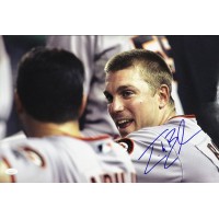 John Bowker San Francisco Giants Signed 12x18 Glossy Photo JSA Authenticated