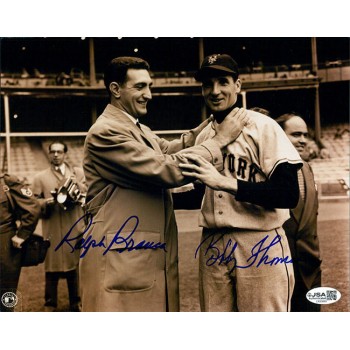 Ralph Branca Bobby Thomson Signed 8x10 Glossy Photo JSA Authenticated Ralph Branca Bobby Thomson Signed 8x10 Glossy Photo JSA Authenticated