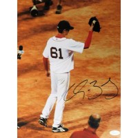 Clay Buchholz Boston Red Sox Signed 11x14 Matte Photo JSA Authenticated