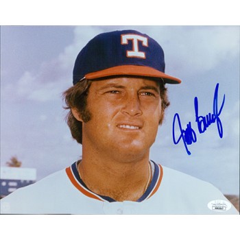 Jeff Burroughs Texas Rangers Signed 8x10 Glossy Photo JSA Authenticated