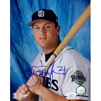 Sean Burroughs San Diego Padres Signed 8x10 Glossy Photo JSA Authenticated