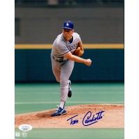 Tom Candiotti Los Angeles Dodgers Signed 8x10 Glossy Photo JSA Authenticated