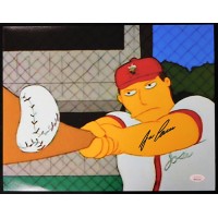 Jose Canseco Oakland As Simpsons Signed 11x14 Matte Photo JSA Authenticated