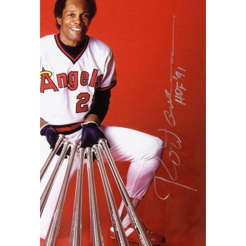 Rod Carew California Angels Signed 16x20 Glossy Photo JSA Authenticated Kinks