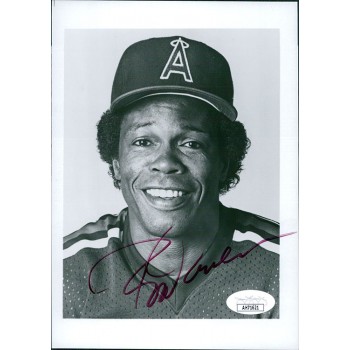 Rod Carew California Angels Signed 5x7 Glossy Photo JSA Authenticated