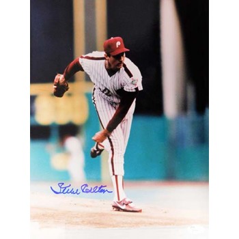Steve Carlton Philadelphia Phillies Signed 11x14 Glossy Photo JSA Authenticated