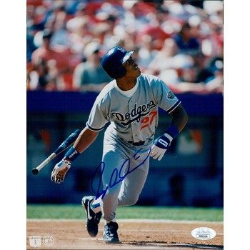 Roger Cedeno Los Angeles Dodgers Signed 8x10 Glossy Photo JSA Authenticated