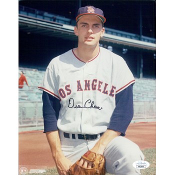 Dean Chance Los Angeles Angels Signed 8x10 Glossy Photo JSA Authenticated