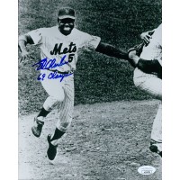 Ed Charles New York Mets Signed 8x10 Glossy Photo JSA Authenticated
