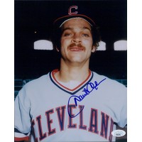 David Clyde Cleveland Indians Signed 8x10 Glossy Photo JSA Authenticated