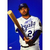 Christian Colon Kansas City Royals Signed 12x18 Glossy Photo JSA Authenticated