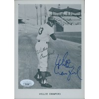 Willie Crawford Los Angeles Dodgers Signed 5x7 Page Photo JSA Authenticated