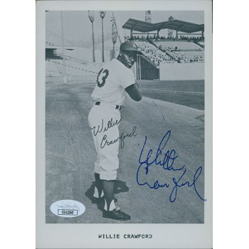Willie Crawford Los Angeles Dodgers Signed 5x7 Page Photo JSA Authenticated Willie Crawford Los Angeles Dodgers Signed 5x7 Page Photo JSA Authenticated