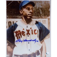 Ray Dandridge Signed Azules De Veracruz Mexico 8x10 Global Authenticated