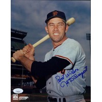 Jim Davenport San Francisco Giants Signed 8x10 Glossy Photo JSA Authenticated