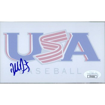 Blake Davis Team USA Signed 3.5x6 Glossy Photo JSA Authenticated