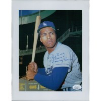 Tommy Davis Los Angeles Dodgers Signed 8.5x11 Page Photo JSA Authenticated