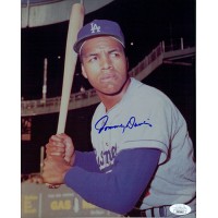 Tommy Davis Los Angeles Dodgers Signed 8x10 Glossy Photo JSA Authenticated